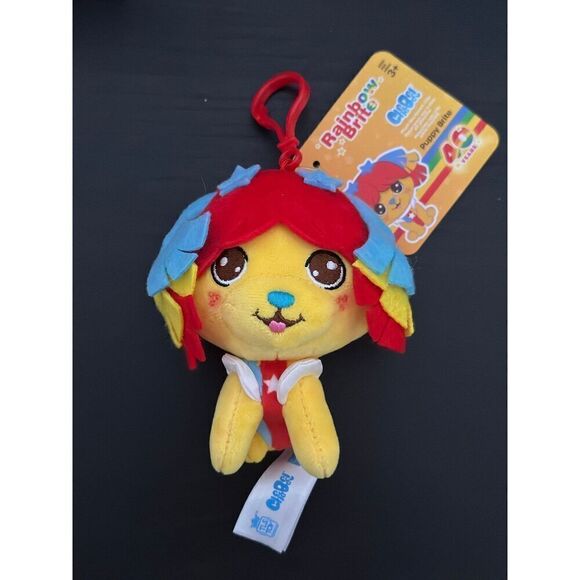 Rainbow Brite 40th Anniversary Puppy Brite Plush 4" Clip Keychain - Picture 1 of 4